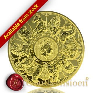 1 Oz Completer 2021 The Queen S Beasts Series The Royal Mint Gold Coin