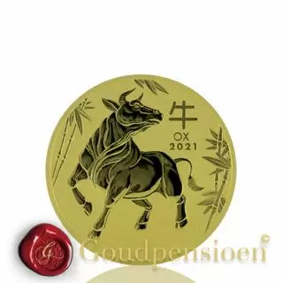 1/10 Oz Chinese Lunar Ox 2021 | Lunar Series III | Perth Mint gold coin