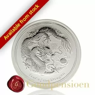 1/2 Oz Lunar Dragon 2012 | silver coin | Perth Mint Lunar series II