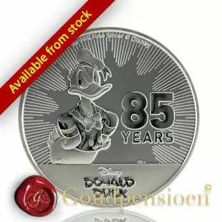 Donald Duck - 85 Years | 1 Oz silver coin | New Zealand Mint