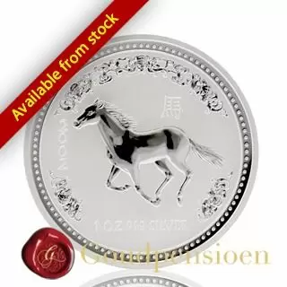 1 Oz Lunar Horse 2002 | Lunar Series I | 1 troy ounce silver coin