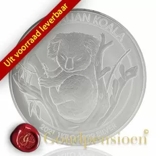 kilo Koala kopen| 2021 editie munt| 1000 gram zilver