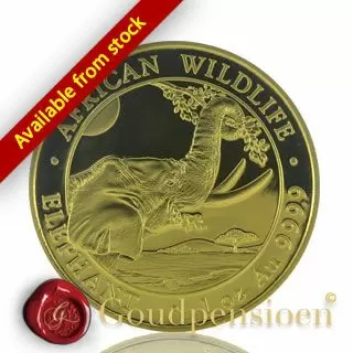 Buy gold Somalia Elephant coins at Goudpensioen | Pure gold