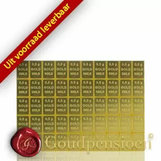 begaan Reciteren Moederland 25 gram gouden Combibar | 50 x 0,5 gram goud | Direct online bestellen