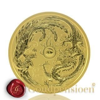 1 Oz Australia Dragon & Phoenix 2018 | gold coin | .9999 fine gold