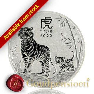 1 Oz Lunar Series III Tiger 2022 | silver coin | issued by Perth Mint