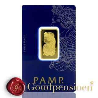 1/2 Troy Ounce Pamp Suisse Fortuna gold bar