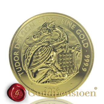 1 Oz The Royal Tudor Beasts - Dragon 2024 gold coin