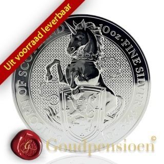 The Queen's Beasts series | 10 Oz The Unicorn 2019 zilveren munt