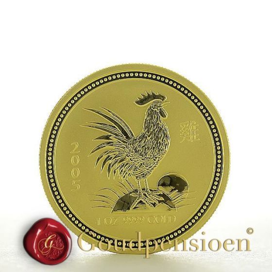 1 Oz Lunar Rooster 2005 | Lunar Series I | Limited edition coin