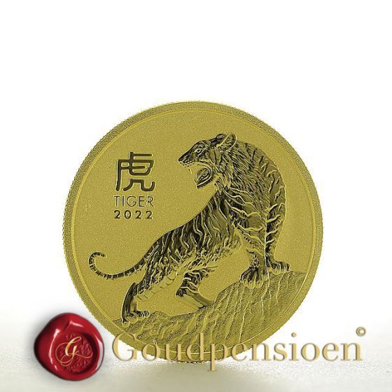 1 Oz Chinese Lunar Tiger 2022 | Lunar Series III | Perth Mint gold