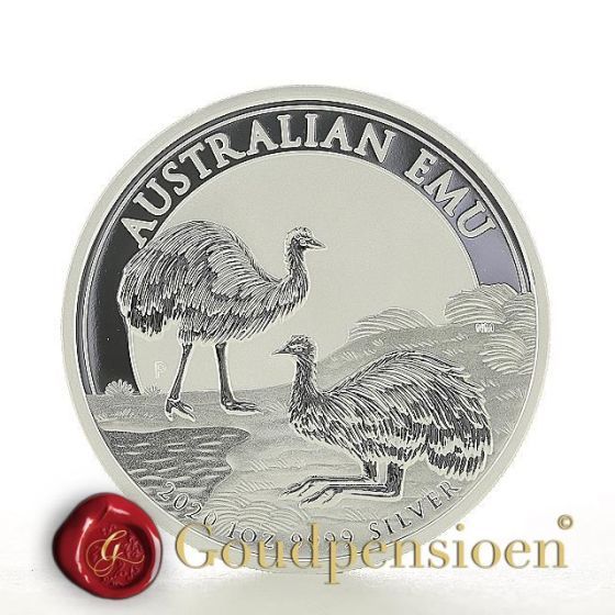 hoek vacuüm Oxide 1 Oz Australië Emu 2020 | Zilveren munt kopen | The Perth Mint