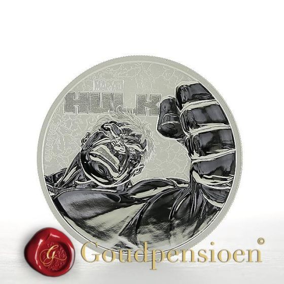 Tuvalu Marvel Hulk 2019 | 1 Oz zilveren munt kopen | Perth Mint